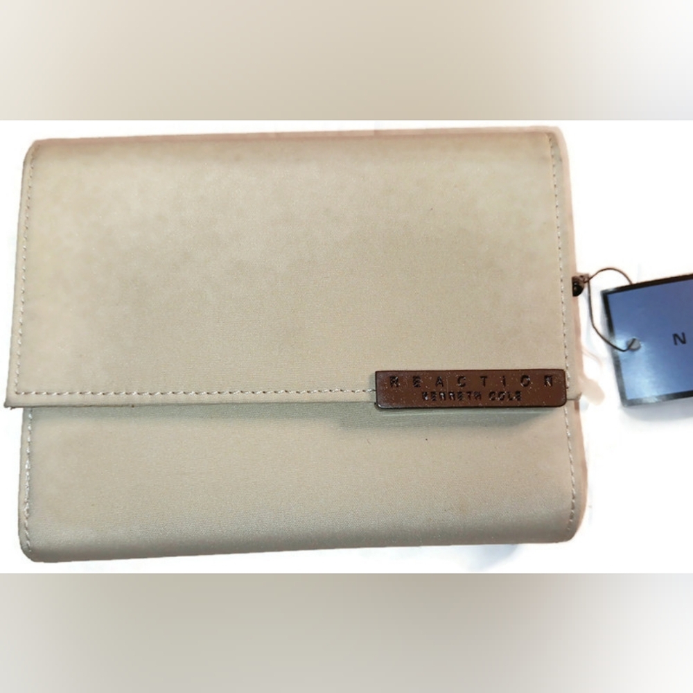 KENNETH COLE REACTION CREDIT CARD WALLET,WHEAT